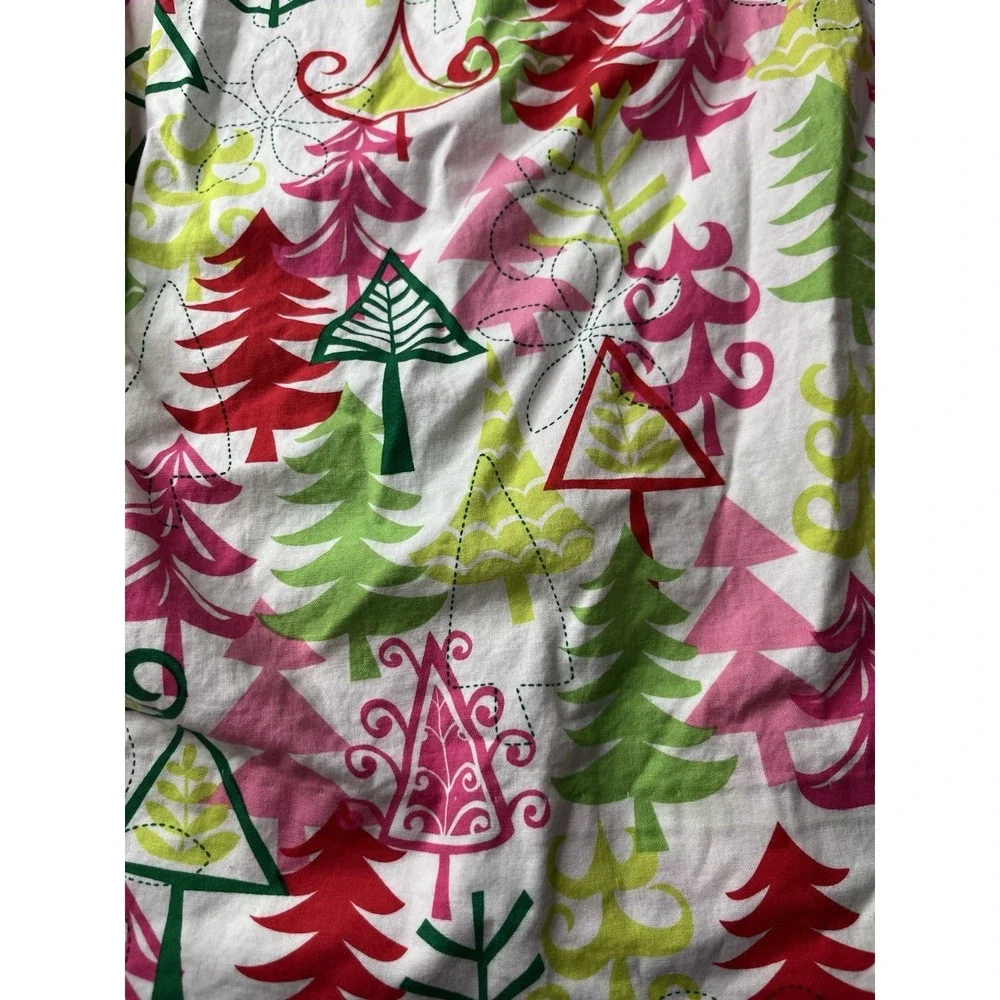 Amanda Remembered Smocked‎ Girls Dress Christmas Tree Print Size 6